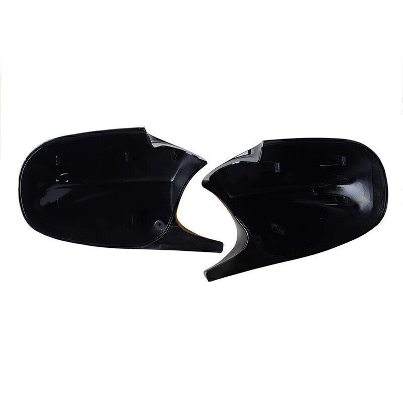 2x Mirror Cover Cap M Style Gloss Black For BMW E81 E82 E87 E90 E91 E92 E93 LCI