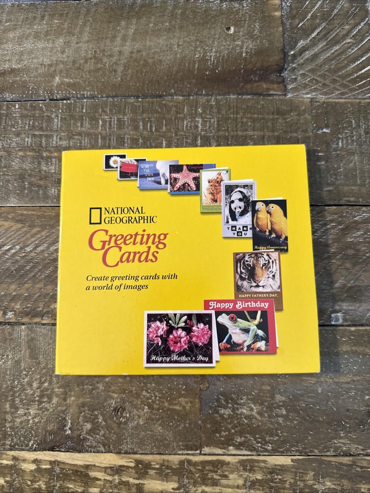 National Geographic Greeting Cards Software PC Cd Rom