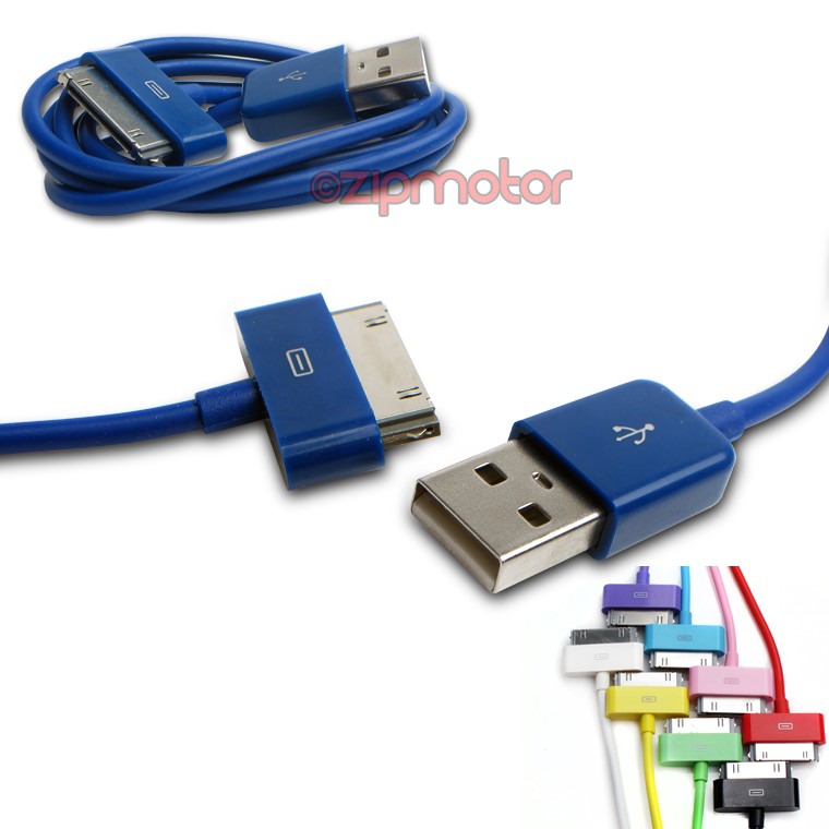 20X 10FT 30PIN USB SYNC DATA CHARGER BLUE DOCK CABLE IPHONE 4S IPOD TOUCH IPAD