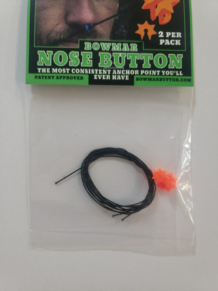 Bowmar Archery Nose Button 2 Piece Orange