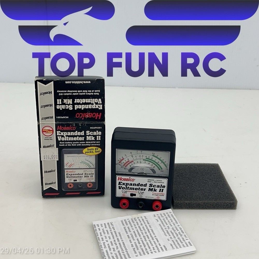 Hobbico Expanded Scale Voltmeter MKII - #HCAP0351