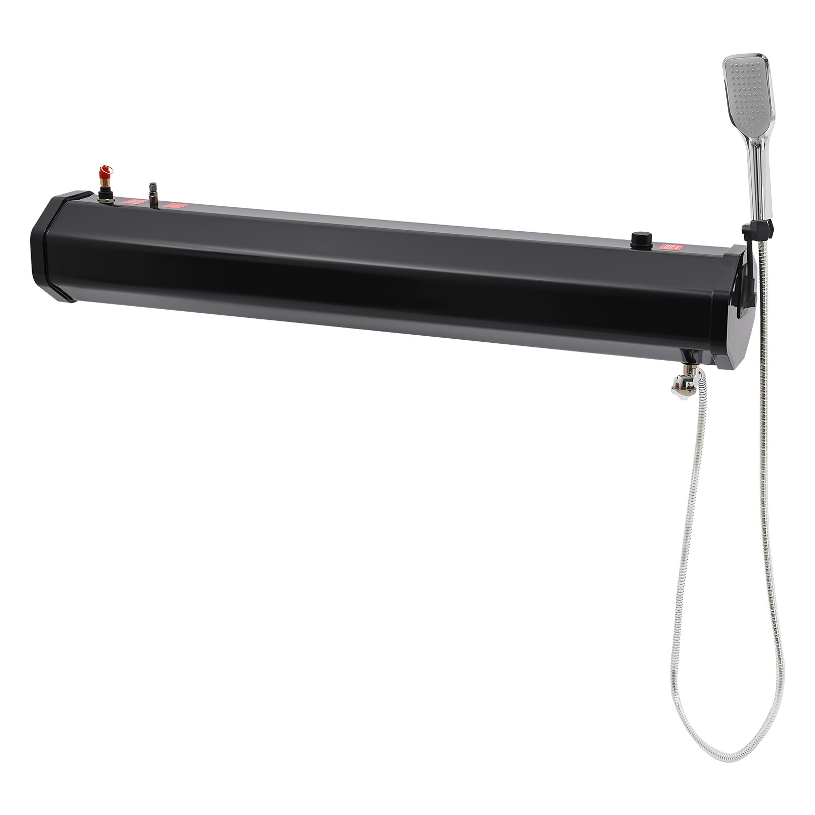 Black Pressurized 8Gallon Camping Shower Water Tank Storage For Off-Road Pick-up