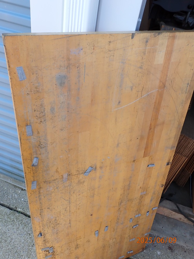 WOOD WELDED MAPLE BUTCHER BLOCK WORKBENCH WORK BENCH TOP FROM A MACHINE SHOP