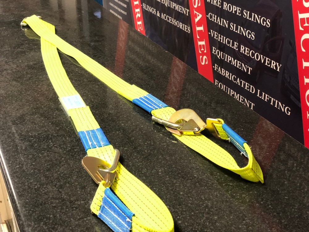 HI VIS Winching Assistance Straps Webbing Winch Brother - Even Pull System