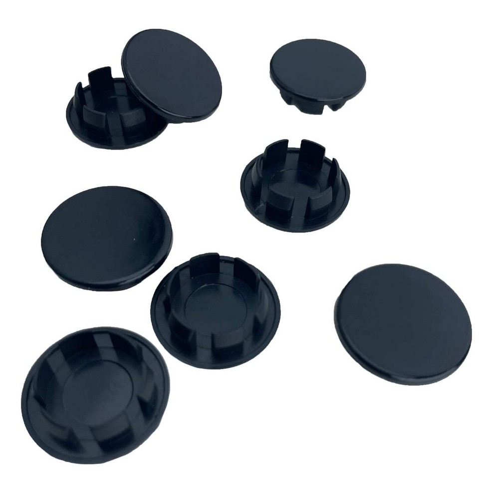 8 Pack Plastic 11/16" Black Hole Plugs HPB-687