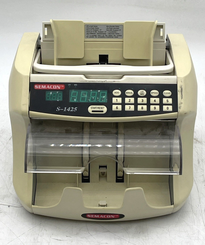 Semacon S-1425 Bank Grade High Speed Currency Counter