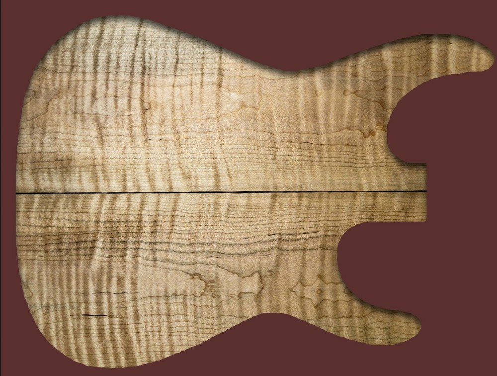 Figured Maple Guitar Top (M1014)