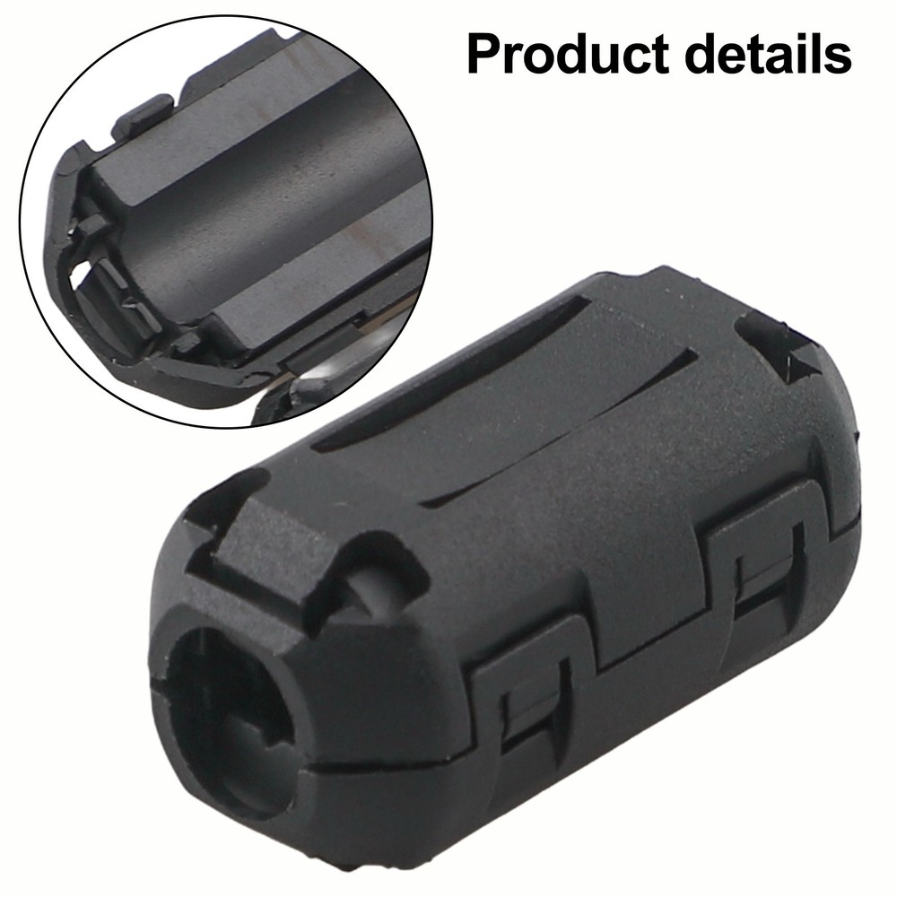 Ferrite Ring Core Cable Clip 7mm Inner Diameter 10 Pcs Reduce Interference