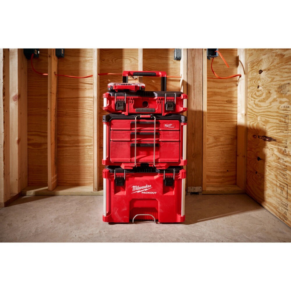 Milwaukee PACKOUT Multi-Depth 3-Drawer Tool Box - Red (48-22-8447)