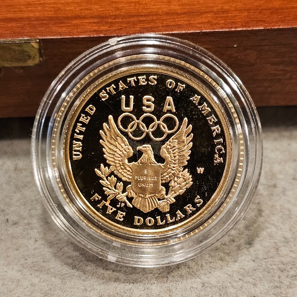 1992 GOLD/SILVER Olympic Proof Set Proof/Unc Box COA