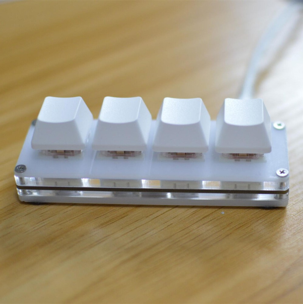 4-key Keypad Keyboard USB Mini Mechanical Keyboard DIY Custom Shortcut Macro e