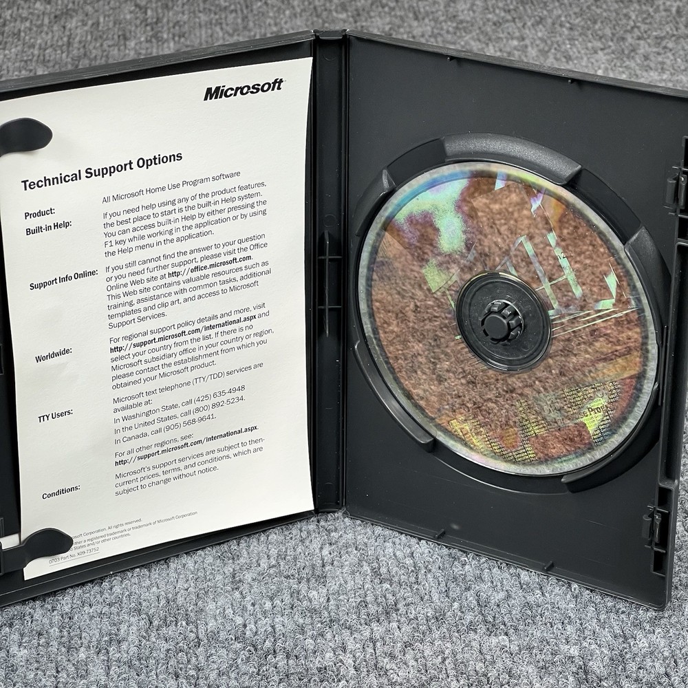 Microsoft Office Professional Edition 2003 Home Use Program W/ Product Key
