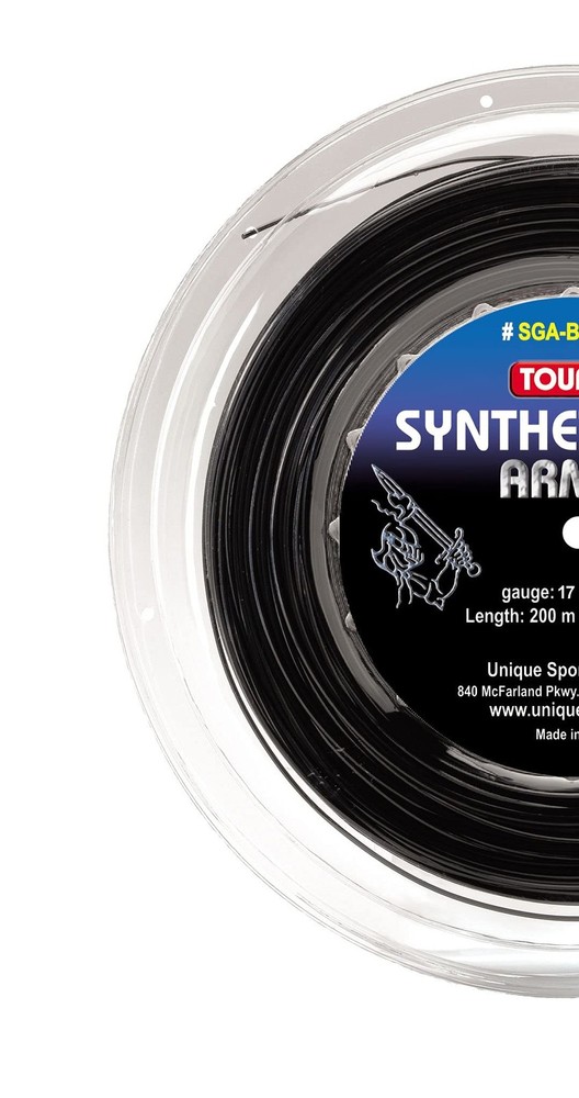 Synthetic Gut Armor 17G String Reel, Black