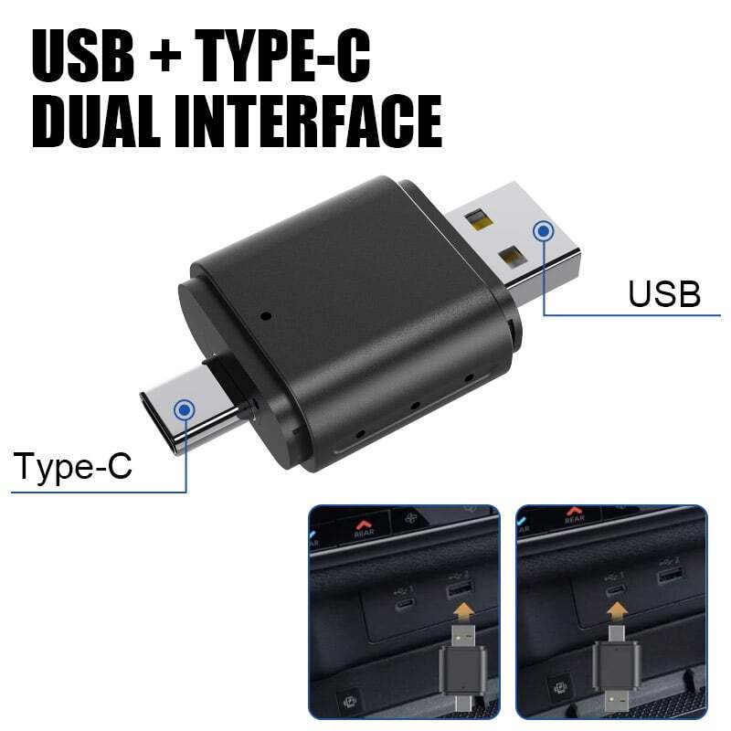 USB Auto Wireless CarPlay Adapter For iPhone Apple Wireless Dongle Plug ＆ Play