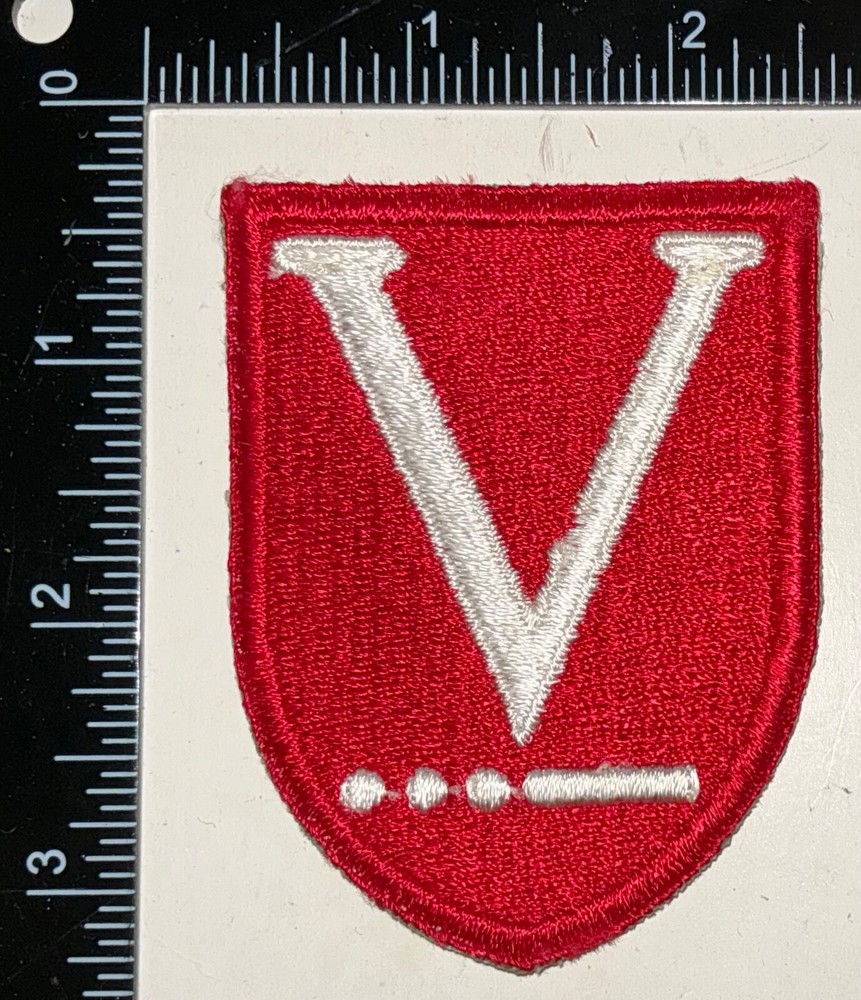 WWII US Army V Victory Task Force Patch