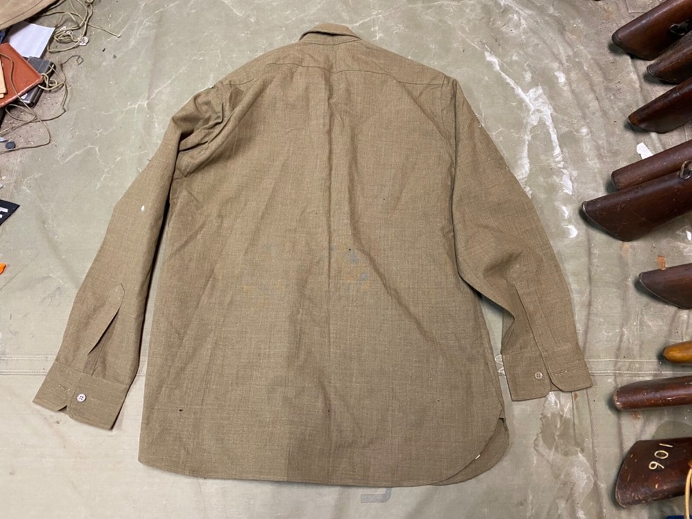 ORIGINAL WWII US ARMY OFFICER M1938 WOOL COMBAT FIELD SHIRT-LARGE 44R