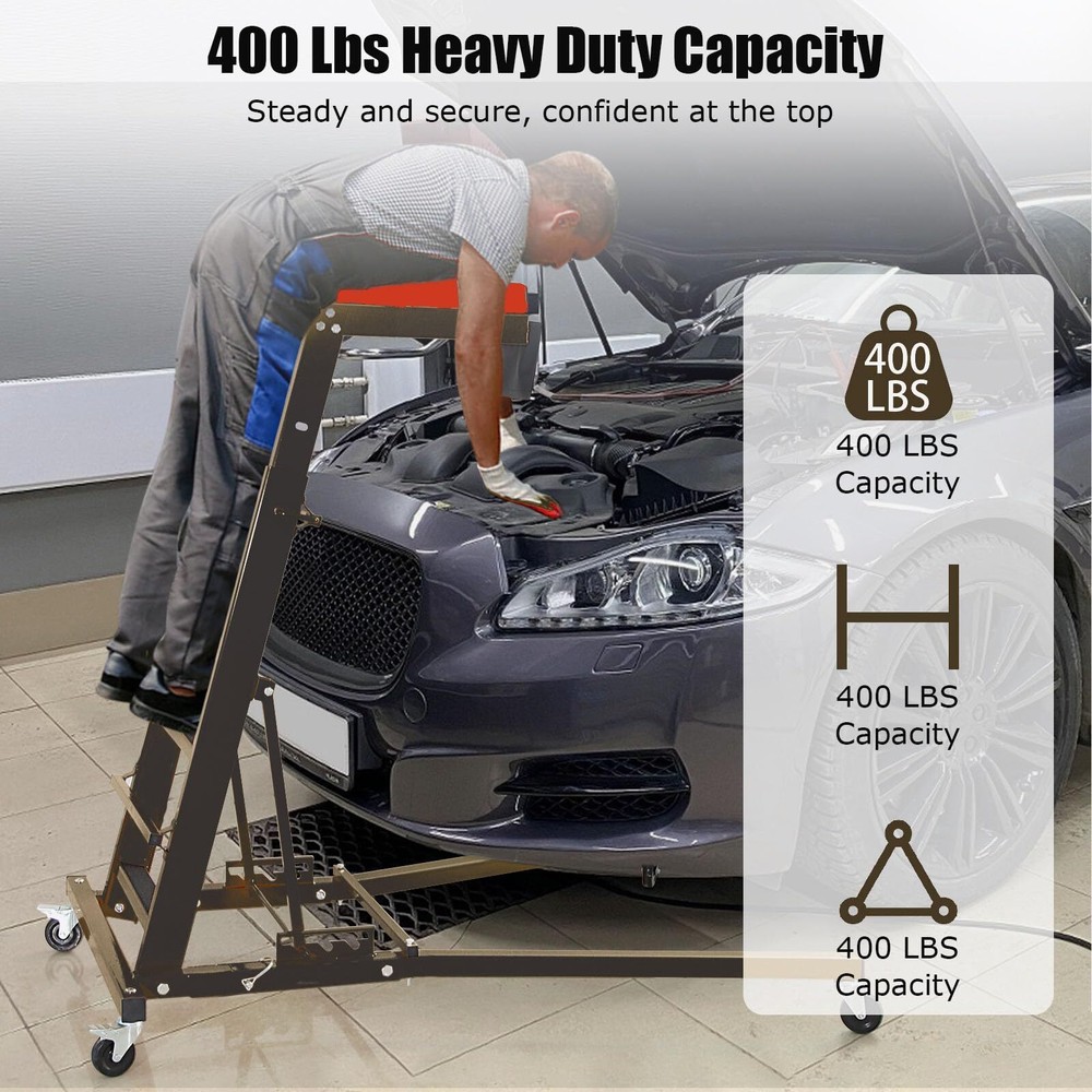 💯Adjustable Car Engine Creeper Thick Padded Deck Foldable Car Creeper 400 lbs