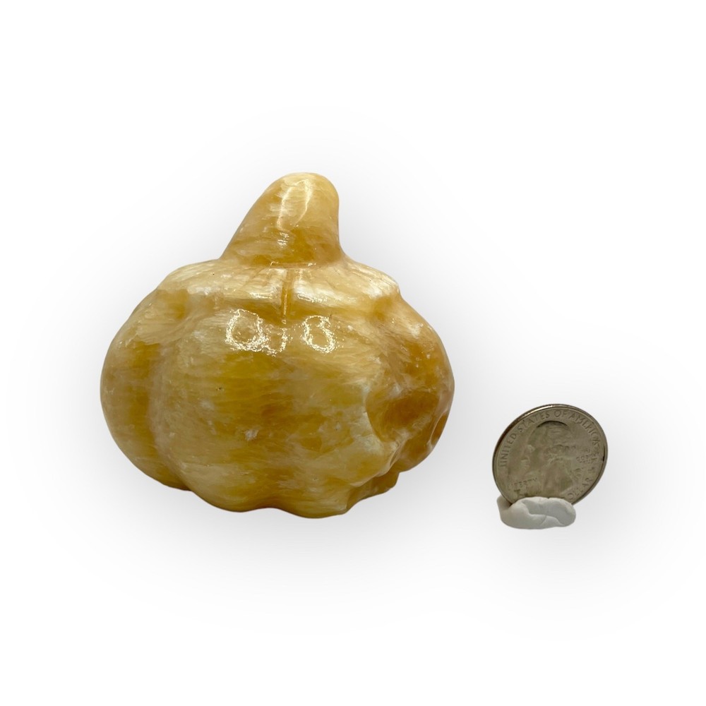 Orange Calcite Jack o’ Lantern Pumpkin Carving