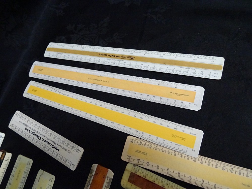 Architecture/Engineering Technical Drafting Vintage Drawing board rulers