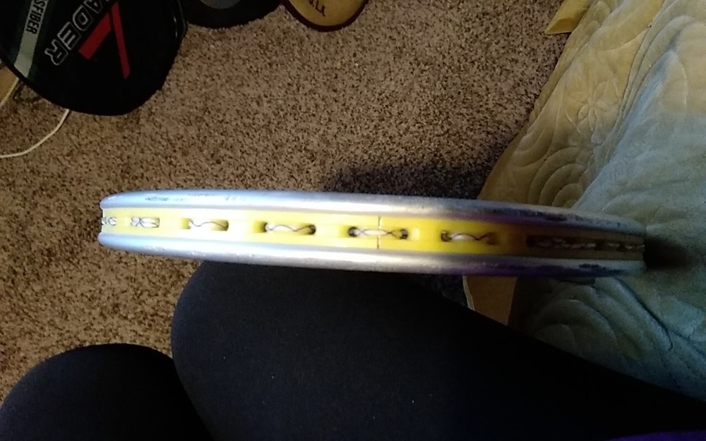Lady Tensor Tennis Racquet w/case silver good condition