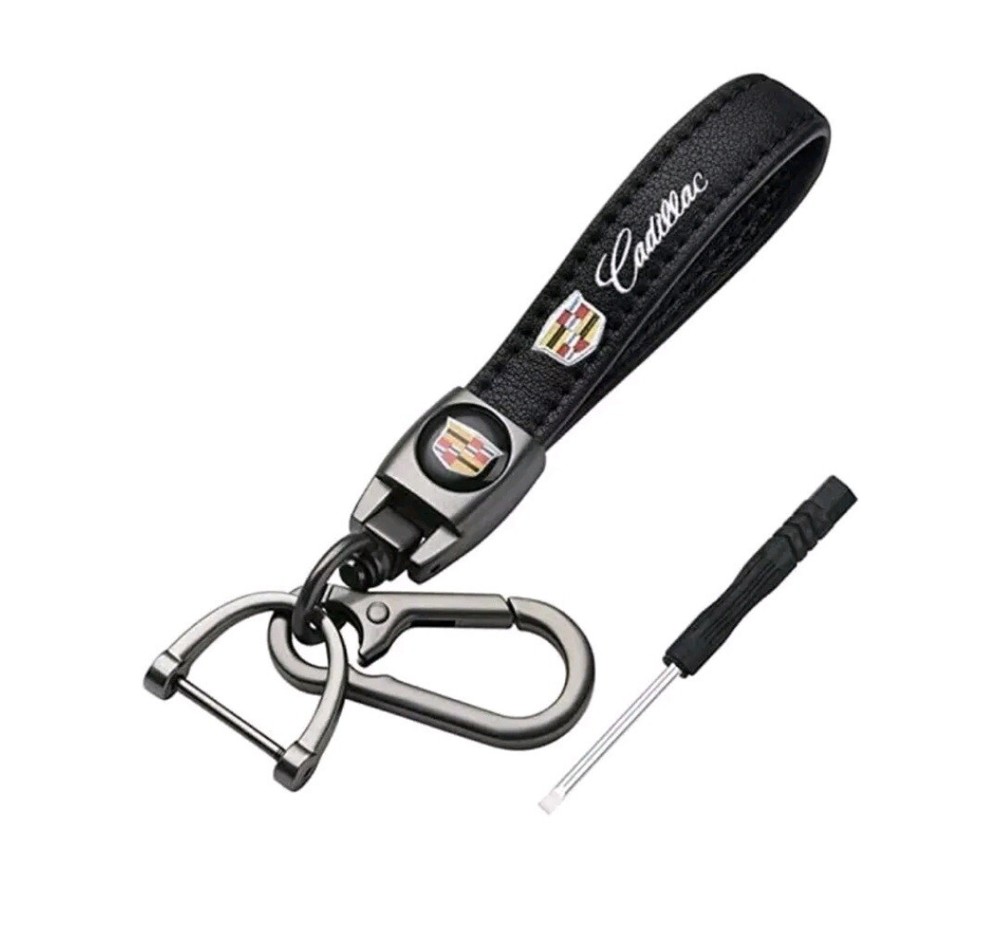 Cadillac Leather Keychain NEW!