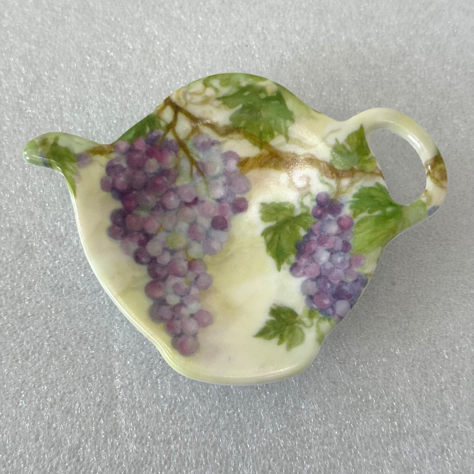 Grapes On A Vine TEA BAG Holders SET of THREE Melamine Chip Free Made in Italy