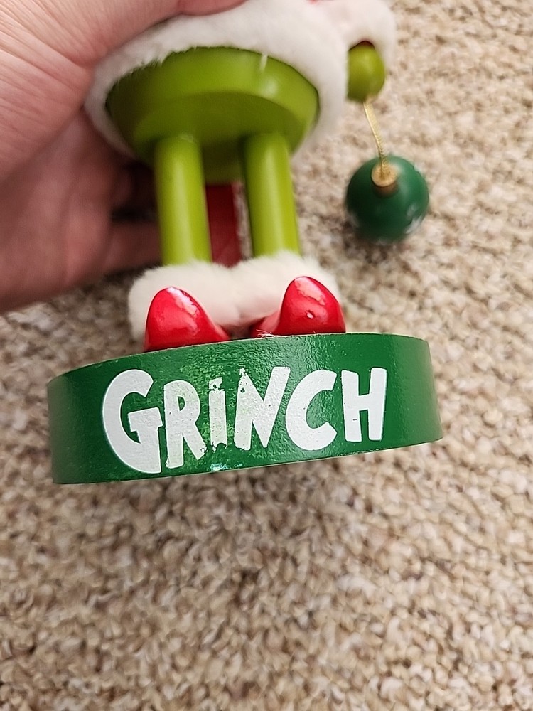 Read Description - Ruz Dr. Seuss Grinch Nutcracker, approx 10- 11 inches