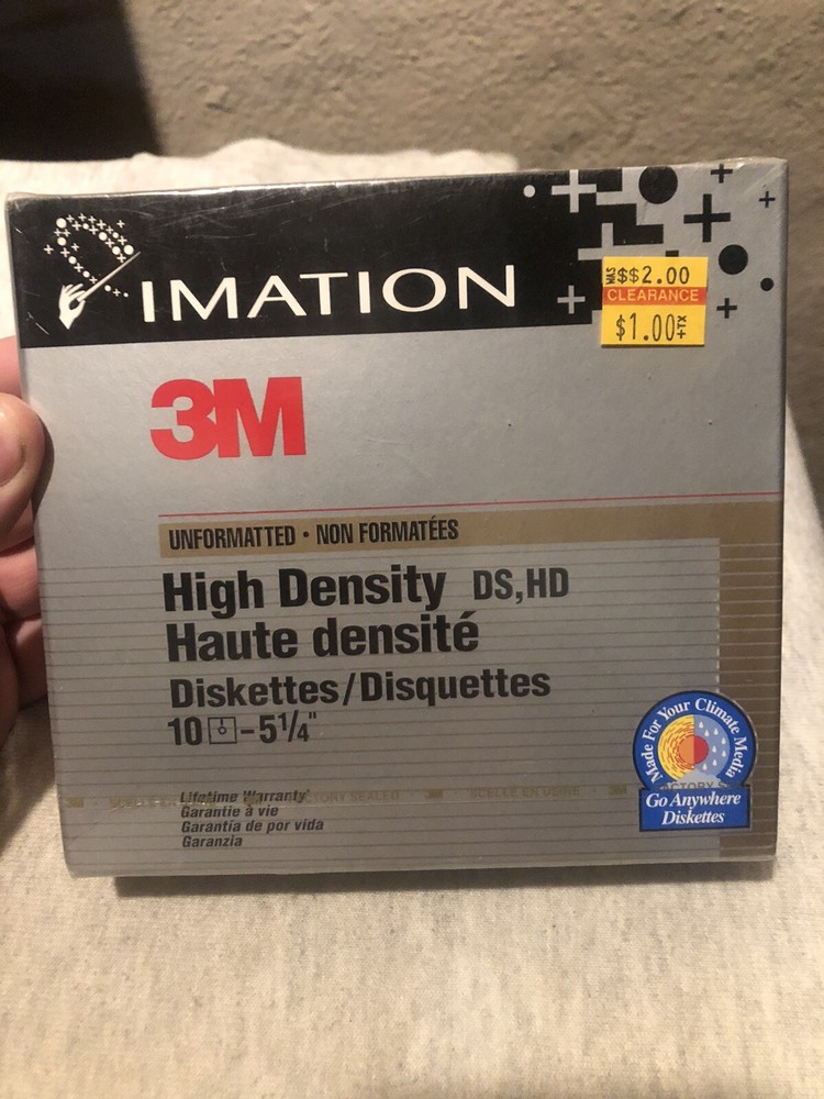 Imation 3M Formatted IBM High-Density DS HD 5 1/4" 10 Pack Diskettes
