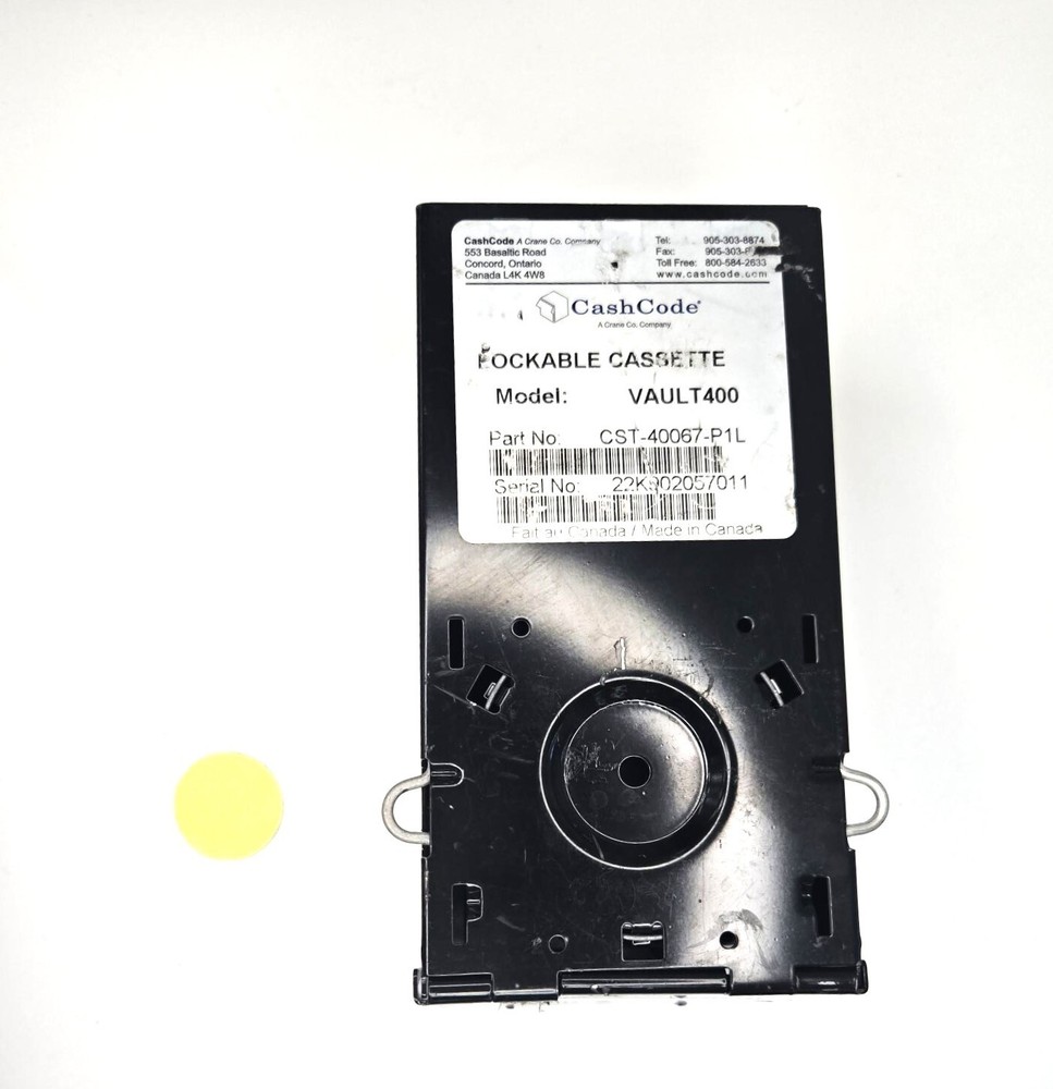 CASHCODE LOCKABLE CASSETE VAULT 400