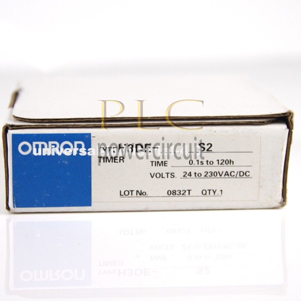 New In Box OMRON H3DE-S2 Time Relay Timer 1Pcs.