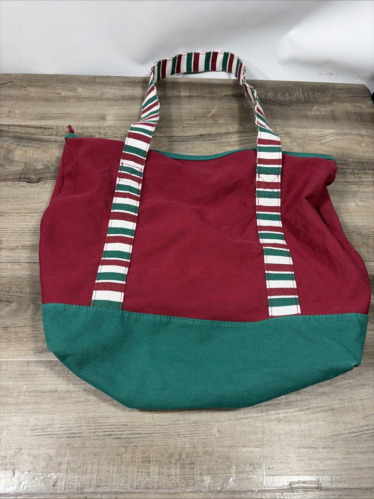 NWOT Disney World Disney Parks Christmas Mickey & Minnie Canvas Tote Bag 20x15