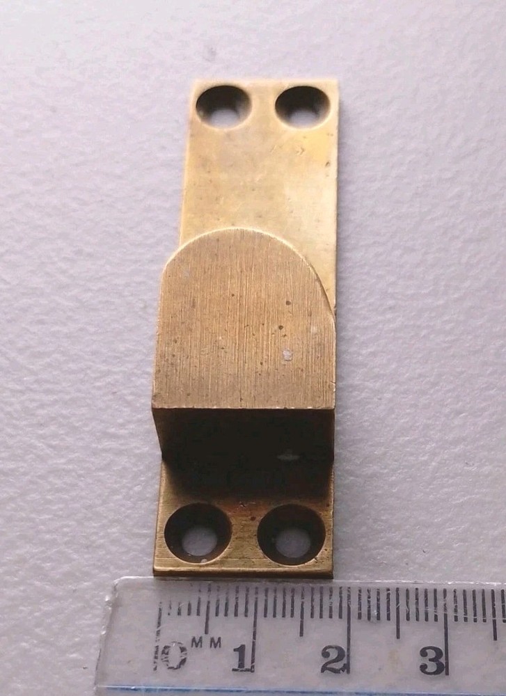 Spare Solid Brass Sash Window Latch Keep Vintage Reclaimed Salvage
