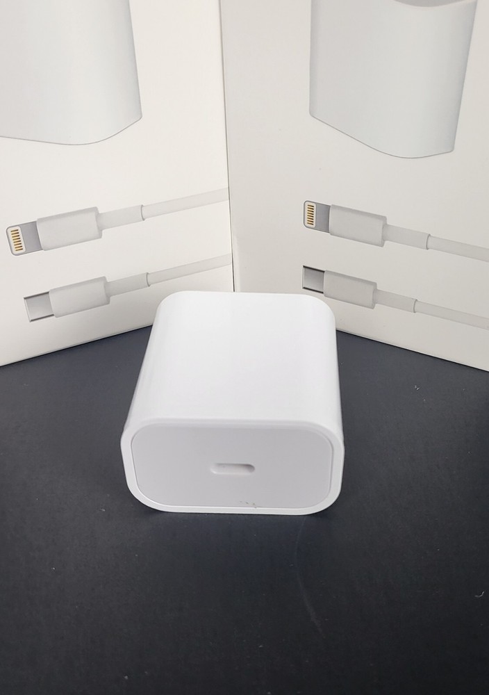 Upgraded iphone 20W Rapid Charge USB-C Wall adapter + C-L Data Cable 1/2/3 meter