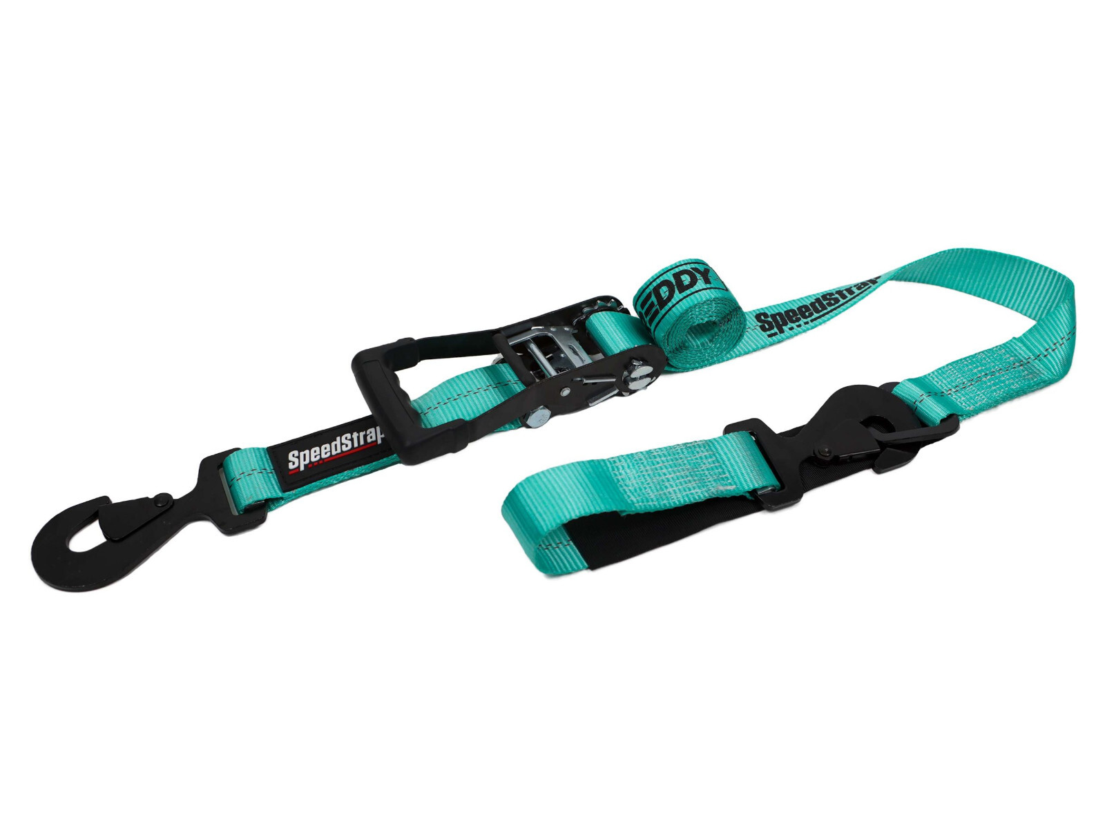 SpeedStrap Shreddy Teal 2"x10' Ratchet Tie-Down W/ Swivel Hook and Axel Strap