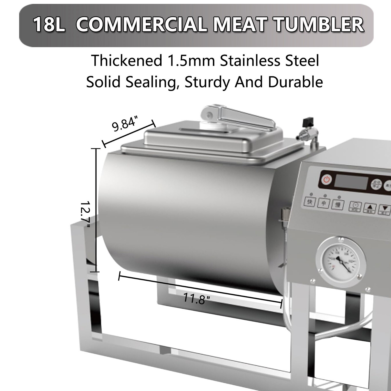 Hakka Automatic Vacuum Pickling Machine 18L Large Capacity Poultry Meat Salting