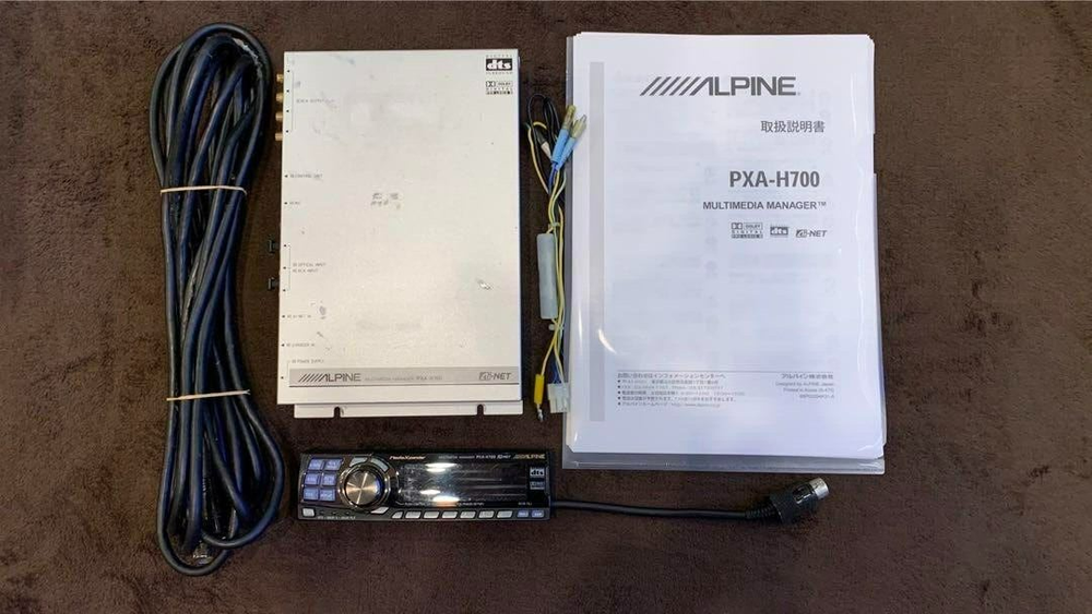 ALPINE PXA-H700 Digital Processor Set Car Audio Energization Operation Confirmed
