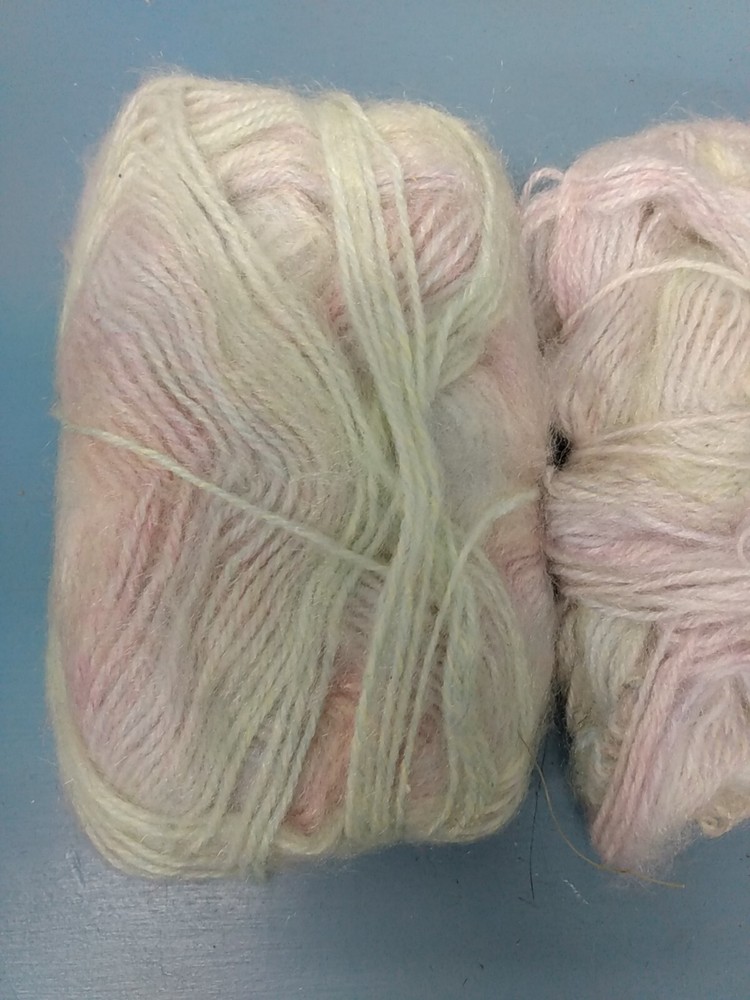 Lot Of 2 Pastel Multi-Colored Yarn, (LL)