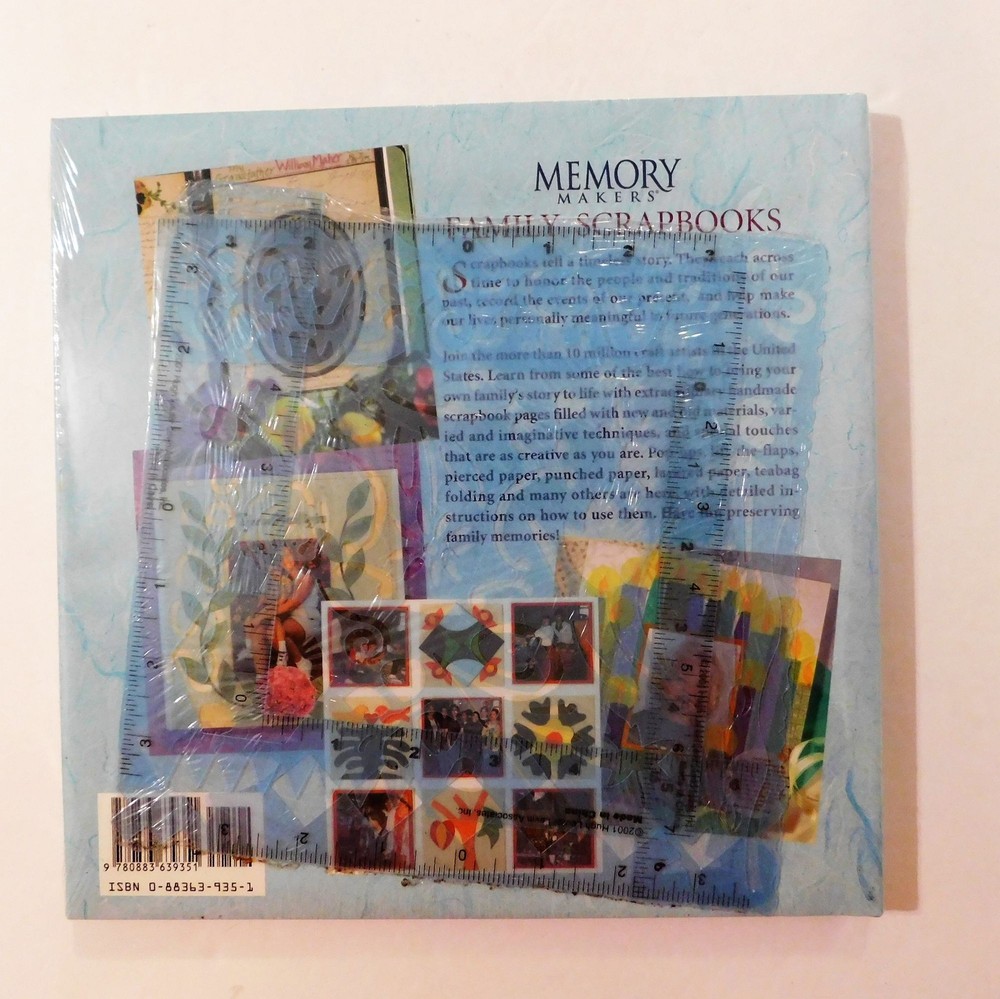 Memory Makers Family Scrapbook 2001 Includes Template Hardcover Jacket Sealed