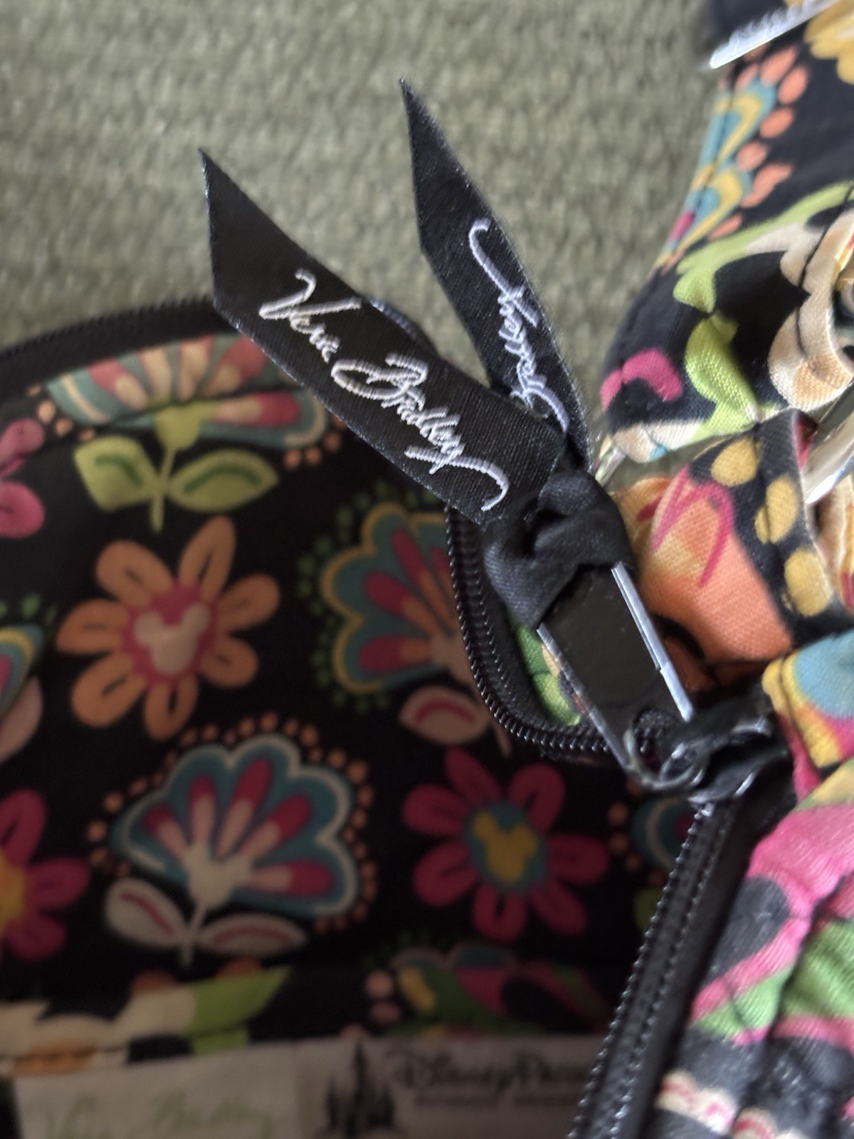 DISNEY Parks Vera Bradley MIDNIGHT with MICKEY Hipster Crossbody Bag Purse