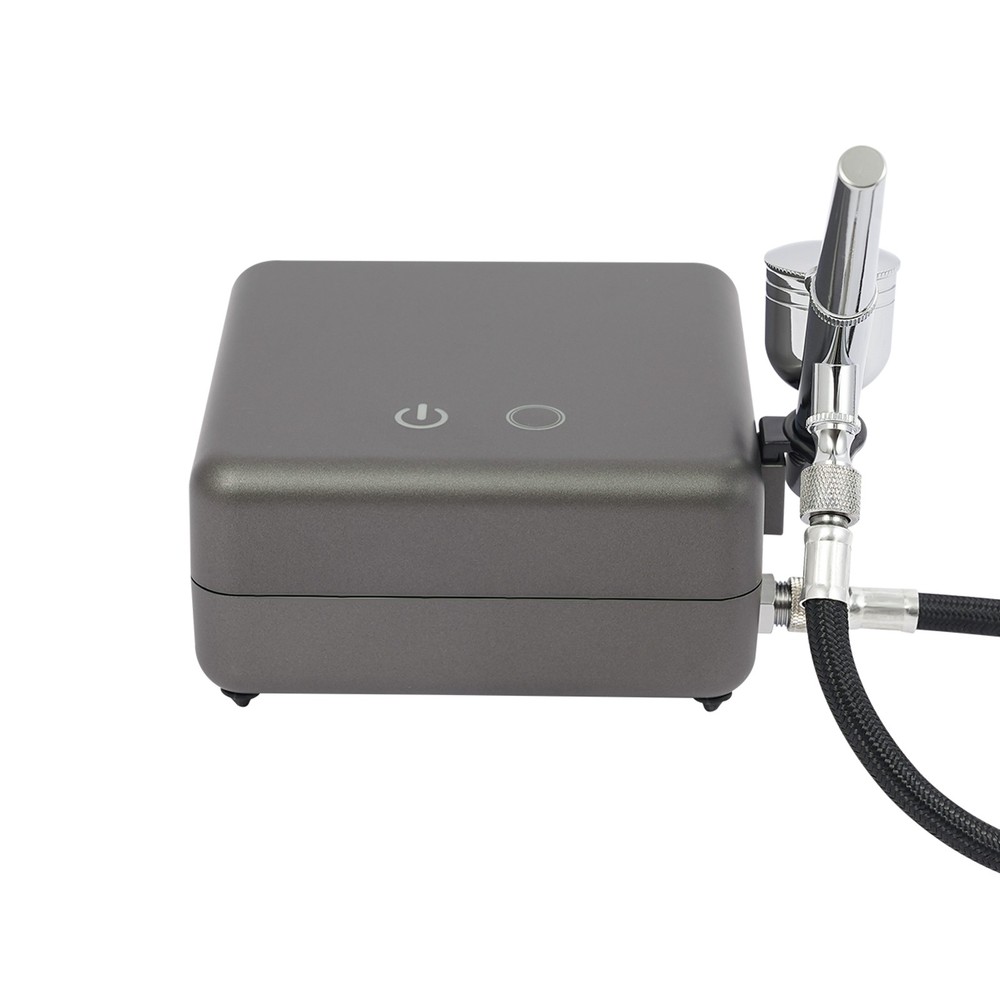 Airbrushing Tool Kit High Pressure Air Brush Tools With Air Compressor Gray