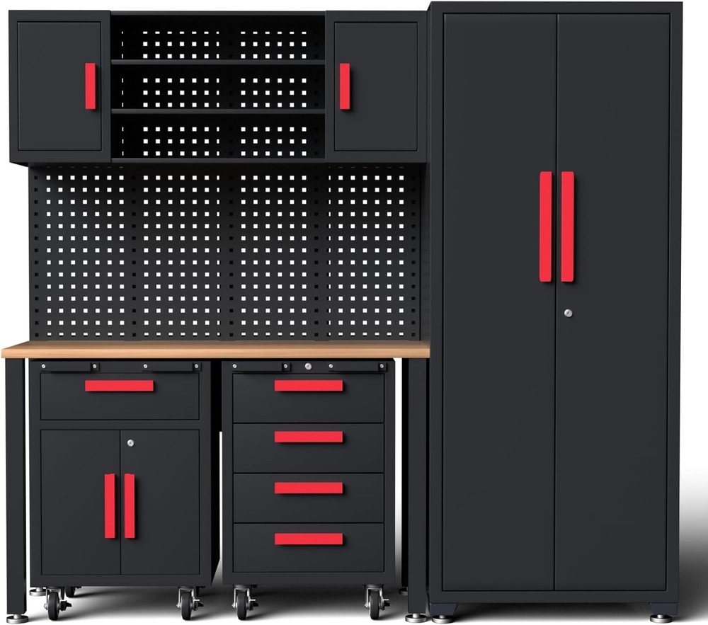 Garage Tool Organization Storage Cabinet System, Garage Cabinets