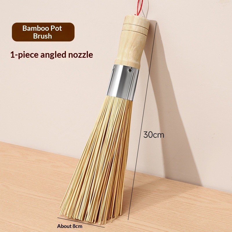 Brush pot brush, bamboo pot brush, kitchen pot brush, magic tool