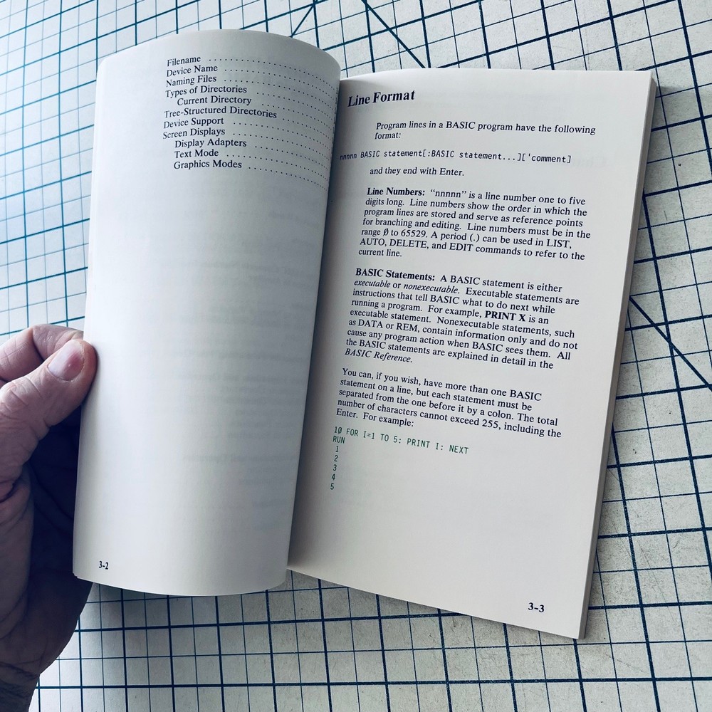 IBM Personal Computer BASIC Handbook 1984 Vintage PC General Programming Info