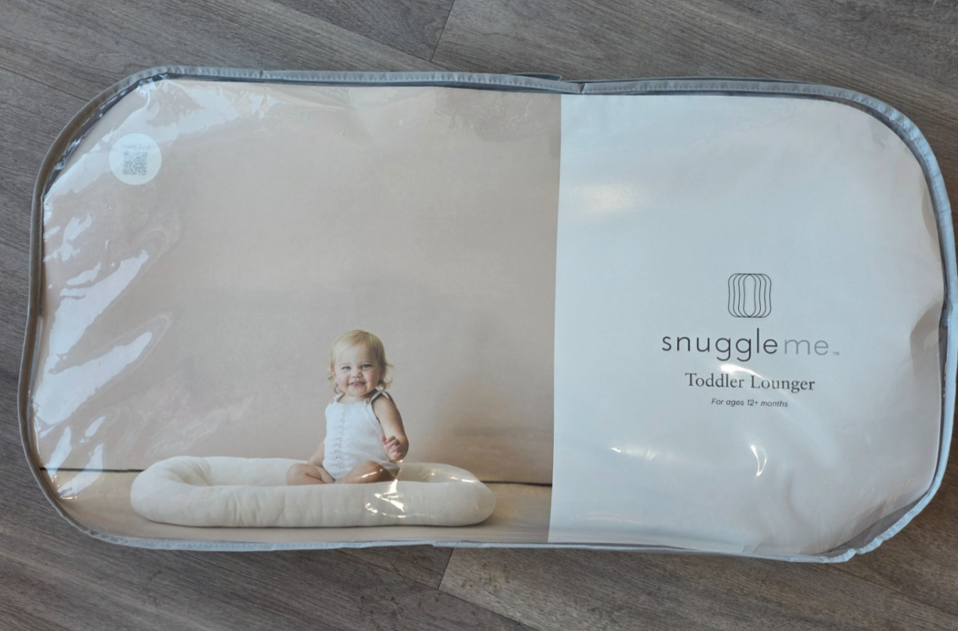 Snuggle Me Toddler Lounger Organic 100% Cotton Cover Color Stone NEW