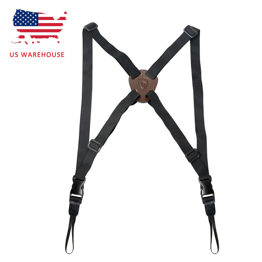 Tourbon Binocular Harness Universal Leather Camera Belt Strap Quick Release Hunt