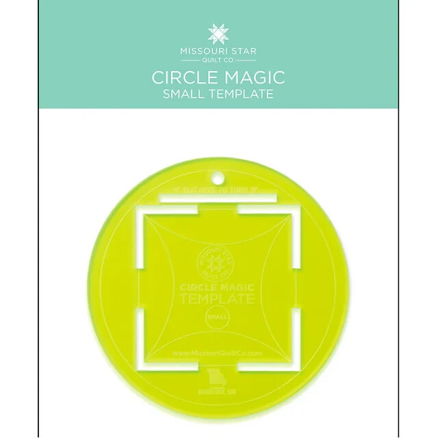 Missouri Star Quilt Co. -Circle Magic Small Template plus Flapjack Pattern - NEW