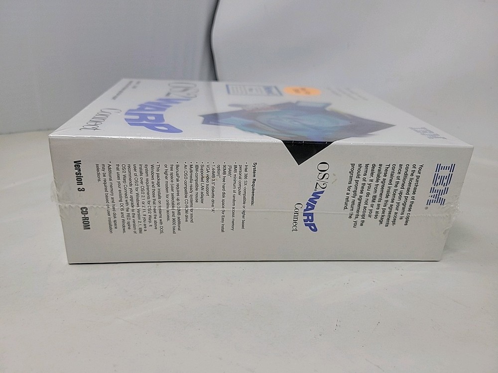 *NEW SEALED* IBM OS/2 Warp Connect Version 3 CD-Rom Vintage Computer Software