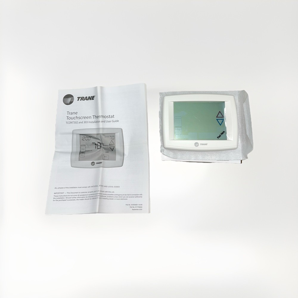 New Open Box Trane Multi-Stage Thermostat Programable Touchscreen TCONT302AS42DA