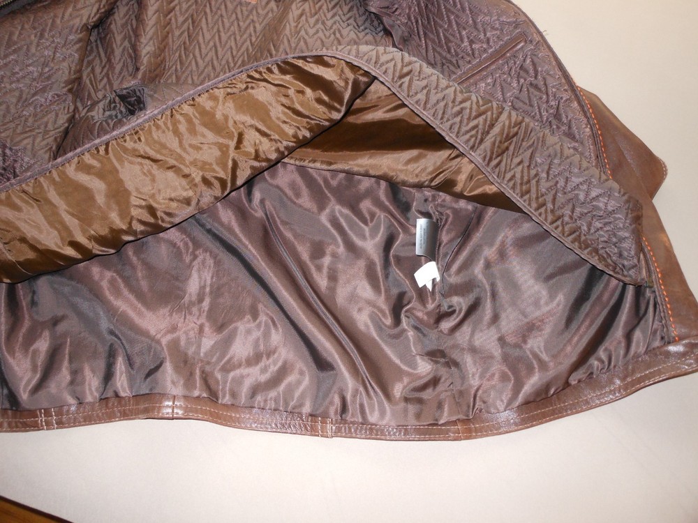 Wilson Large Brown Leather Jacket with Thinsulate Lining
