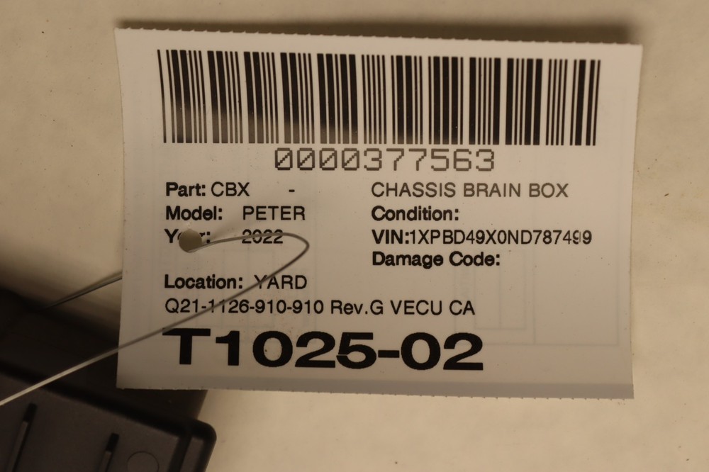 2018-2023 PETERBILT 579 PACCAR VECU CAB CONTROL MODULE UNIT OEM